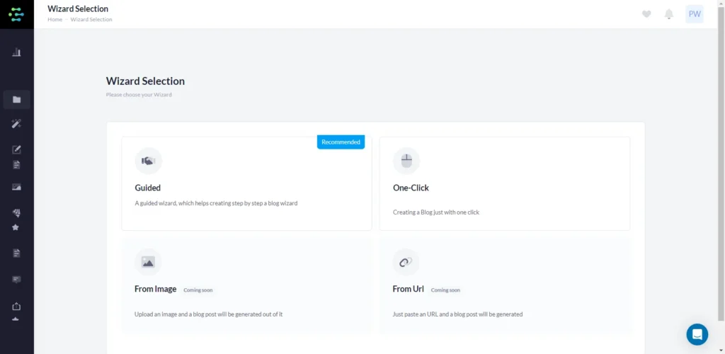 the blog wizard of Creaitor AI tool