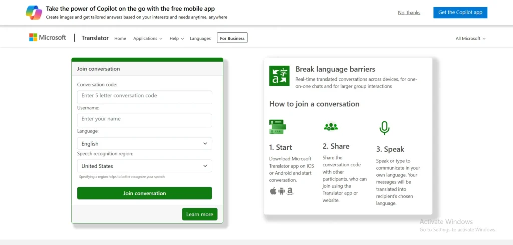 Language App