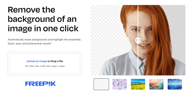 Freepik AI Background Remover