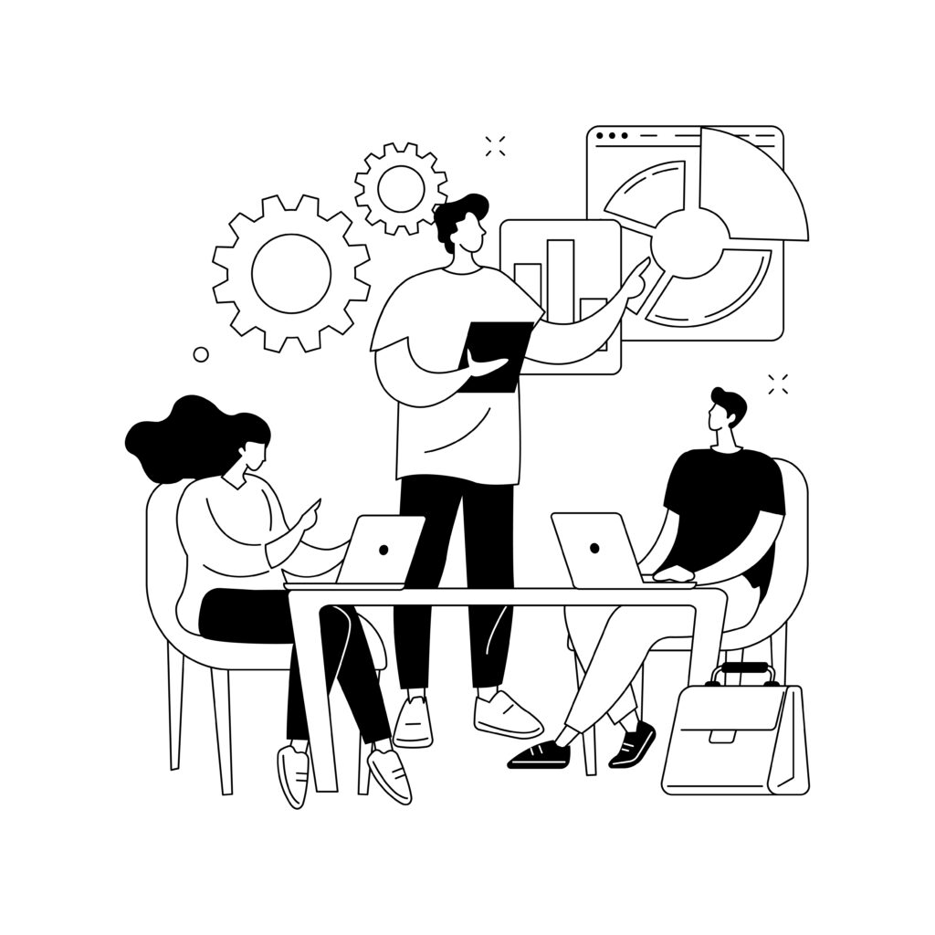 NetSuite Pricing Workplace culture abstract concept vector illustration. Shared values, belief systems, attitude at work, company team, corporate culture, high performance, employee health abstract metaphor.