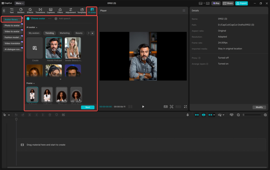 Step One AI Avatar