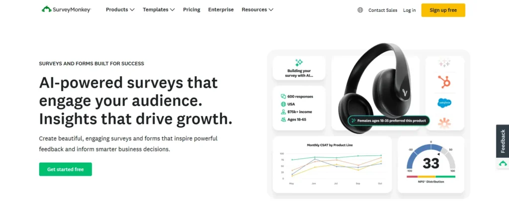 Survey Monkey Feedback Tool