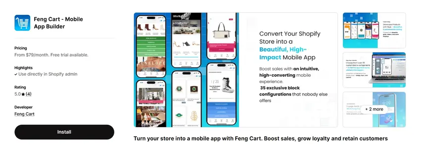 Feng Cart Mobile App Builder