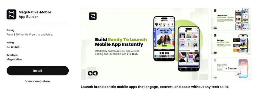 Magenative Mobile App Builder