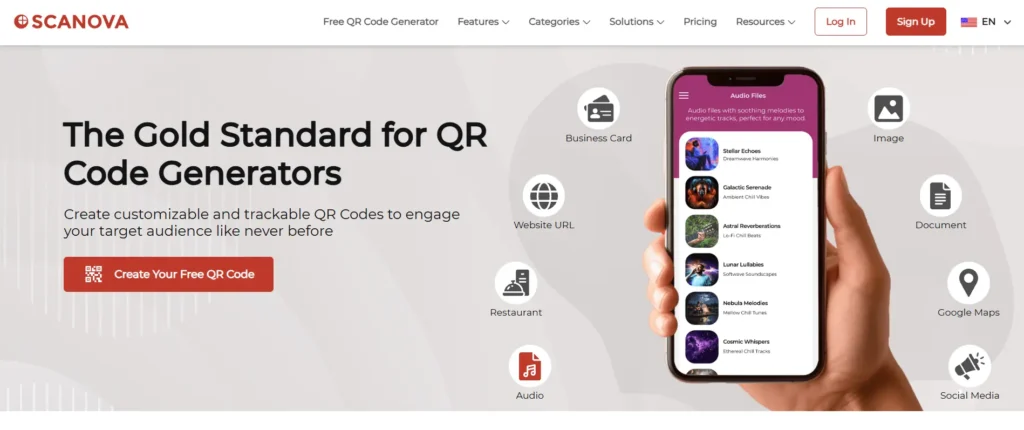 Scanova - QR generator