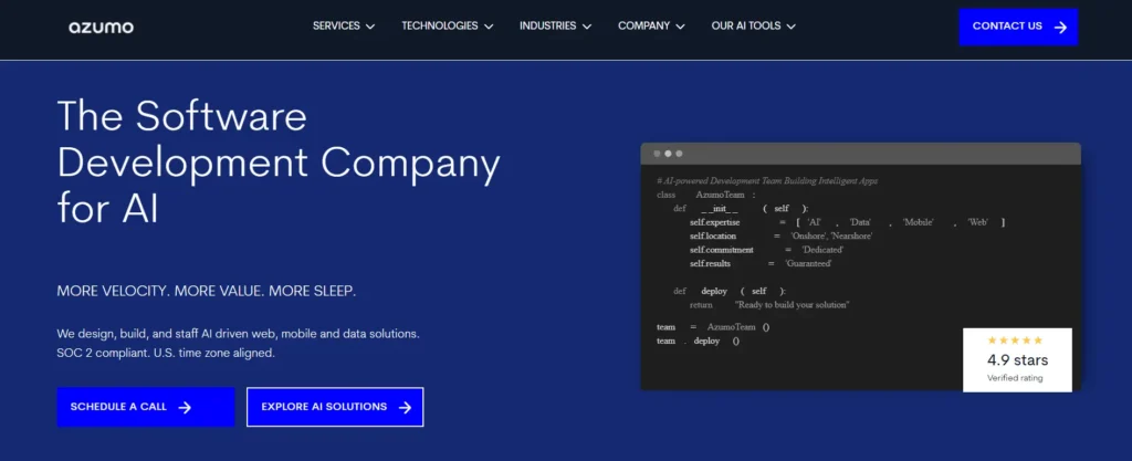 Azumo AI Development Partner