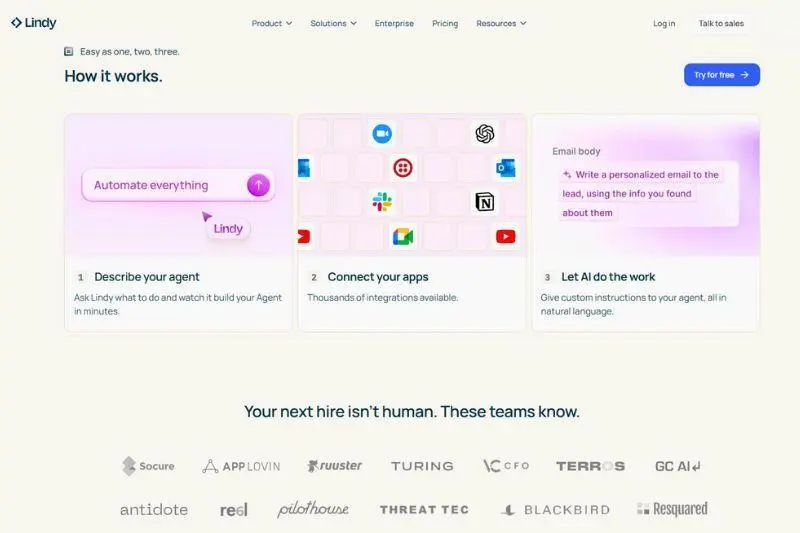 Lindy-Ai-Agentic-Workflow-Tool