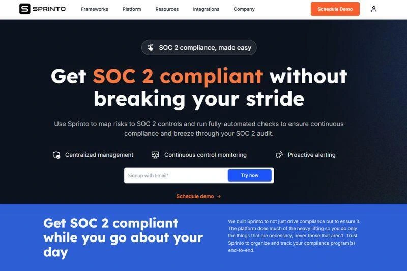 Sprinto-Complience-Platform