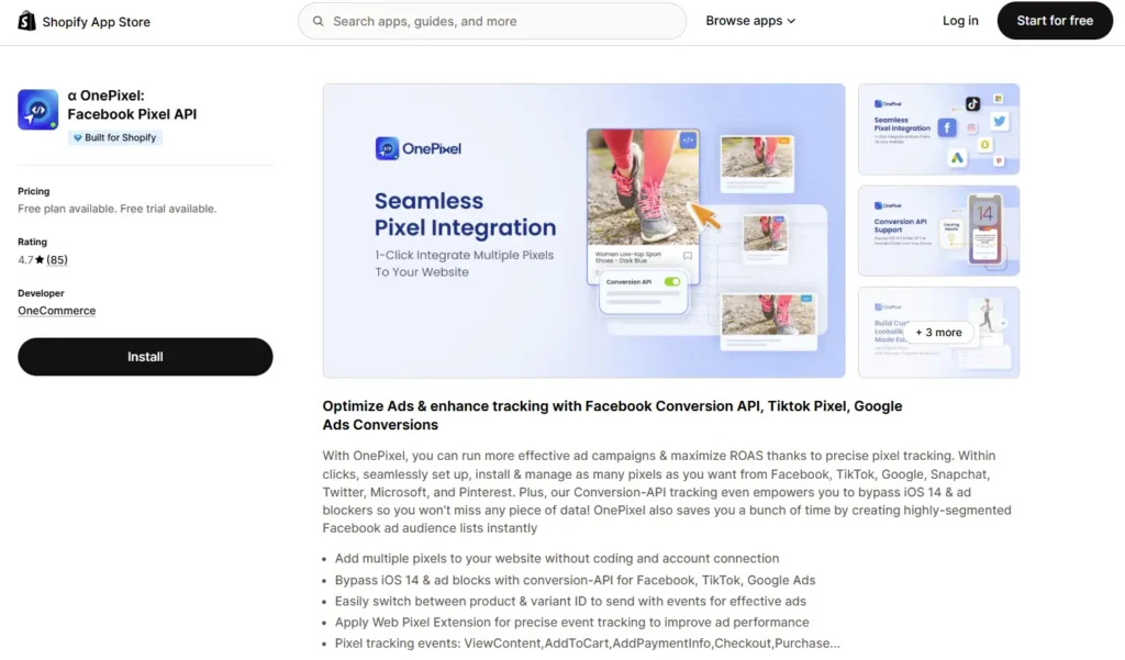 OnePixel - Facebook Pixel