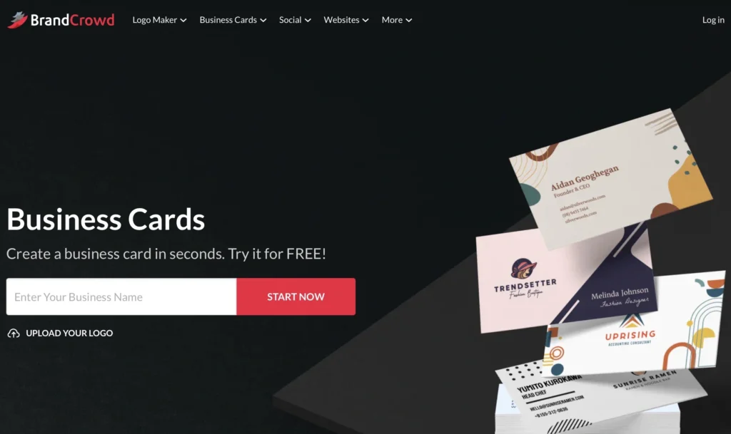 BrandCrowd Business Card Maker