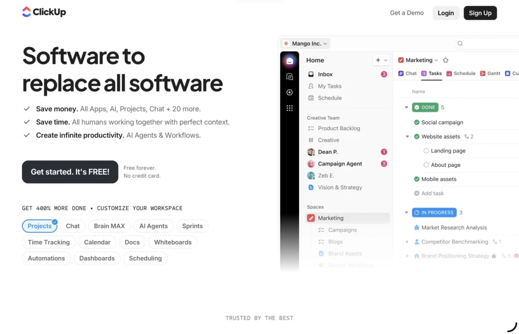 ClickUp workplace
